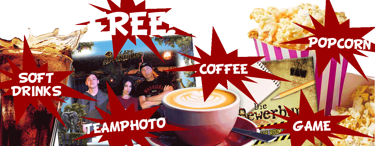 popcorn slushy coffee drinks teamphoto